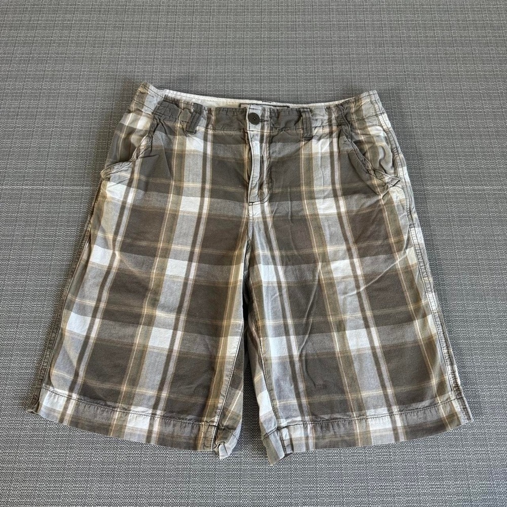 Urban Pipeline multicolored plaid cotton shorts men's size 34